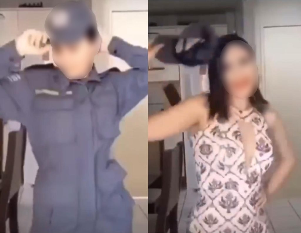 Mulheres Policiais Militares em vídeo do Tik Tok