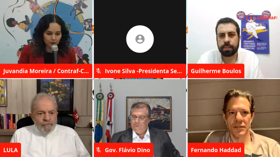 Videoconferência com o ex-presidente Lula