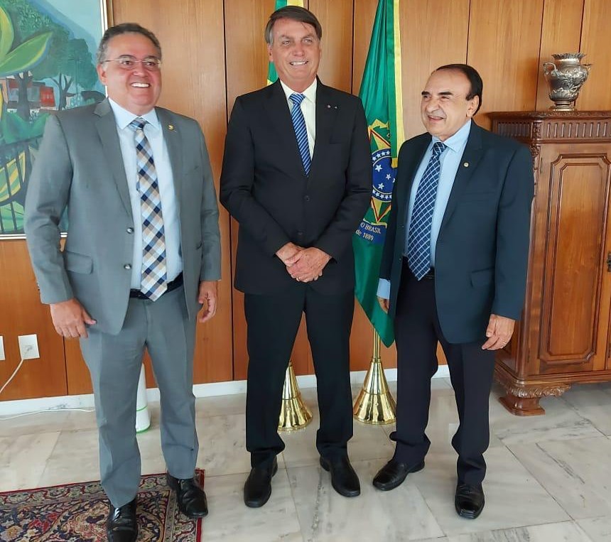 Roberto Rocha, Jair Bolsonaro e Sebastião Madeira